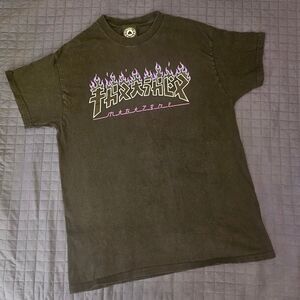 Thrasher Japanese Style Flame Graphic Tee size medium